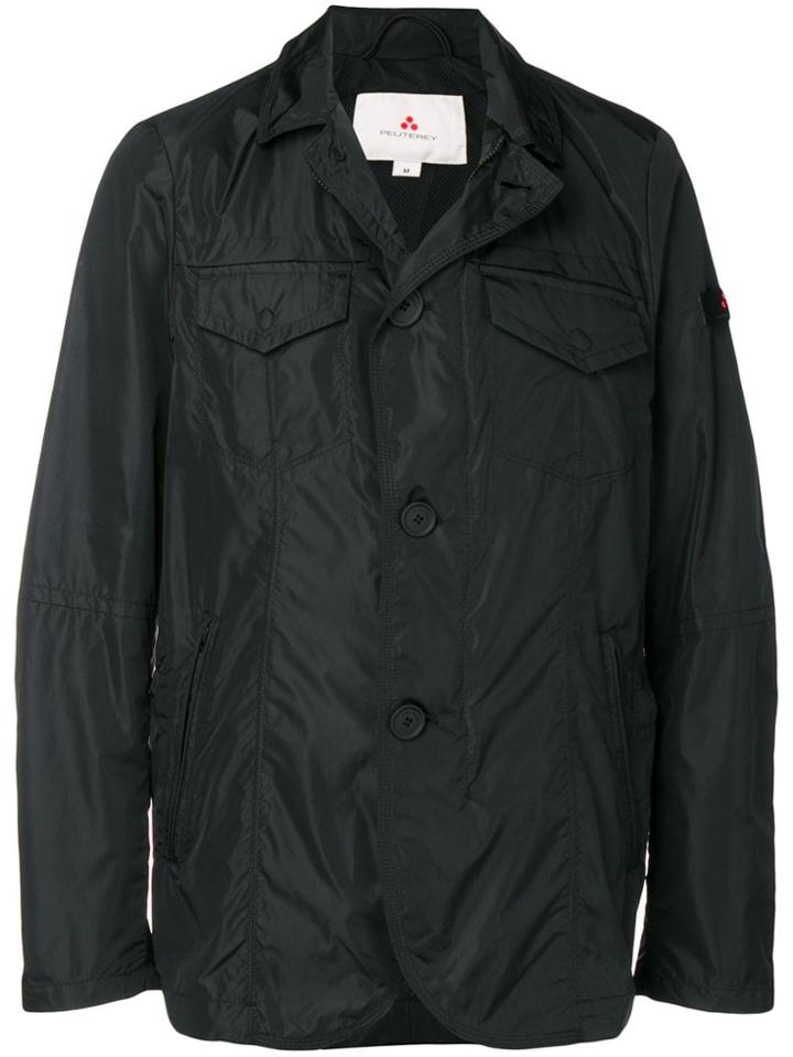 Peuterey Buttoned Waterproof Jacket - Black
