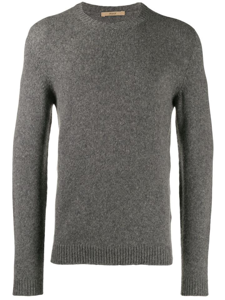 Nuur Fine Knit Sweatshirt - Grey