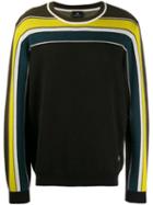 Ps Paul Smith Contrast Stripes Sweater - Green
