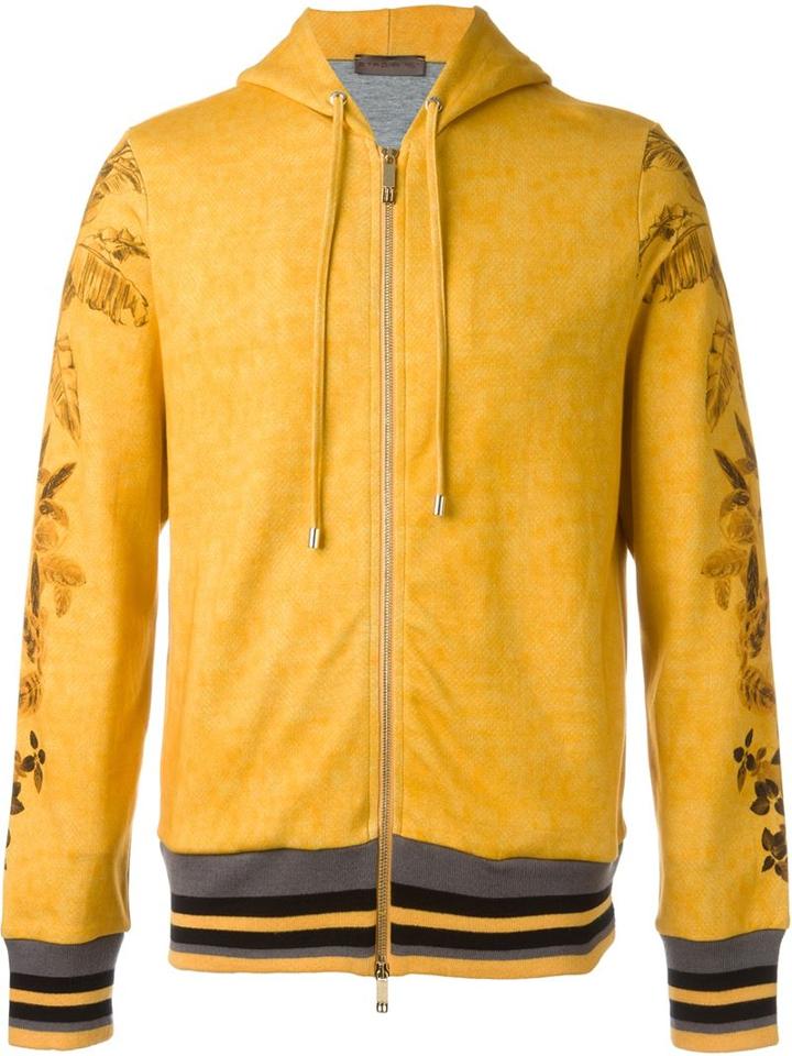 Etro Floral Print Zip Hoodie