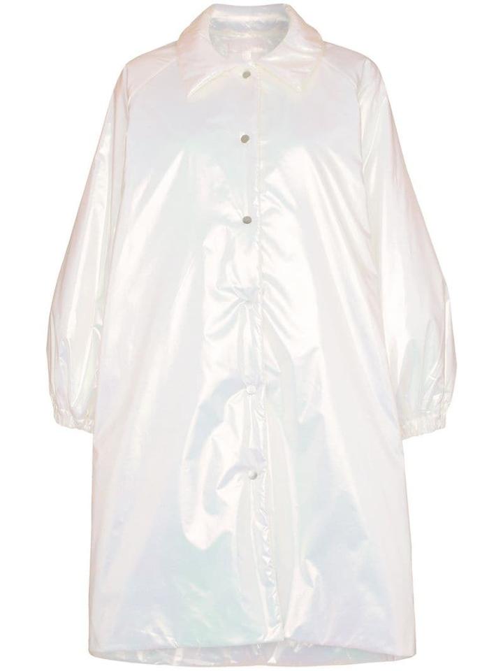 Paskal Collared Mid-length Puffer Coat - White
