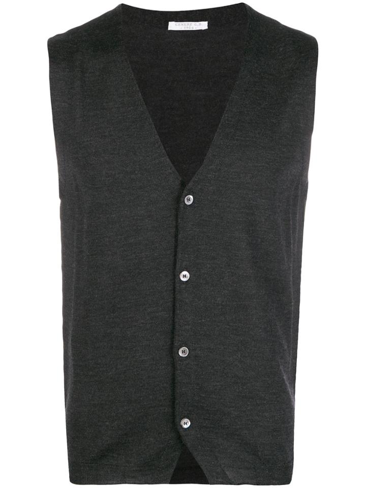 Cenere Gb Classic Sweater Vest - Grey