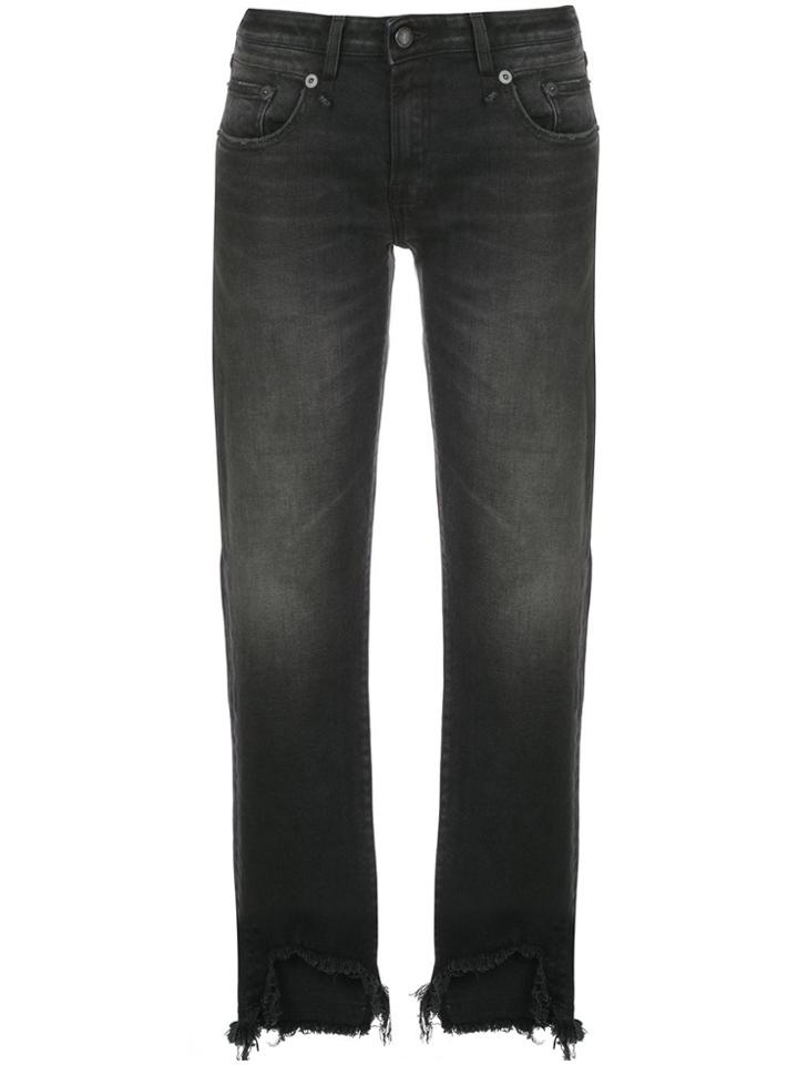 R13 Maura Straight Leg Jeans - Black