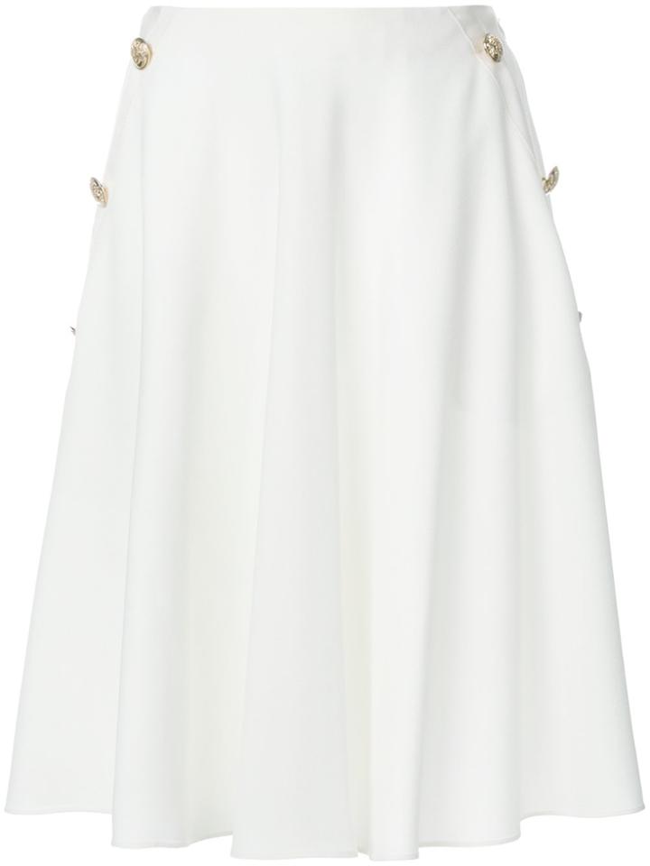 Lanvin Button Detail A-line Skirt - Nude & Neutrals