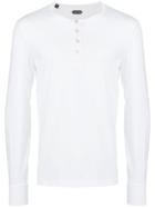 Tom Ford Buttoned T-shirt - White