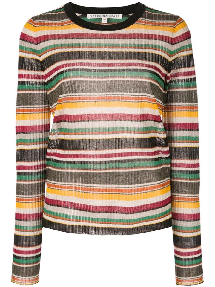 Veronica Beard Striped Jumper - Black