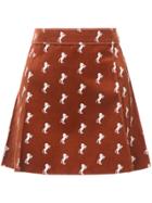 Chloé Horse Print Mini Skirt - Brown
