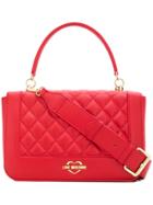 Love Moschino Quilted Top Handle Bag - Red