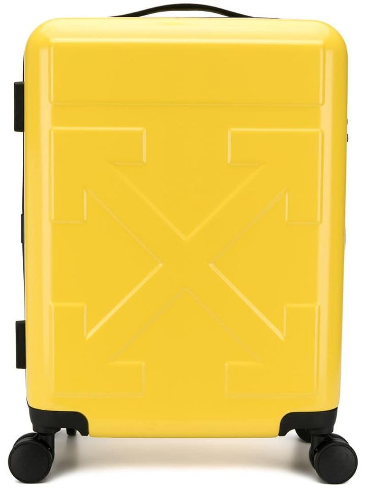 Off-white For Travel Logo Suitcase - Yellow