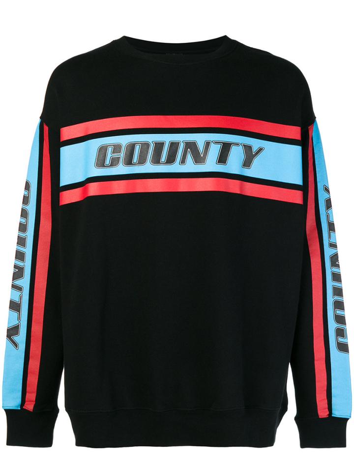 Marcelo Burlon County Of Milan Colour-block Logo Sweatshirt - Black