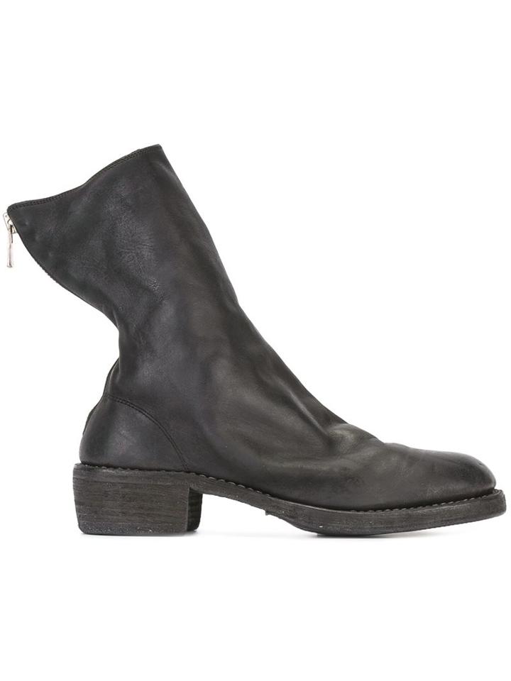 Guidi Back Zip Mid Boots