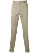 Gucci Bee Embroidered Classic Chinos, Men's, Size: 54, Nude/neutrals, Cotton/spandex/elastane