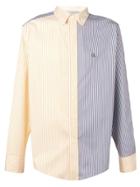 Lanvin Blue And Yellow Pinstripe Shirt