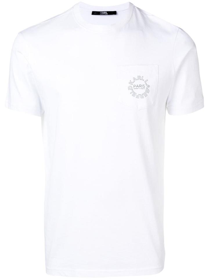 Karl Lagerfeld City Logo Print T-shirt - White