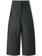 Ter Et Bantine Cropped Wide-leg Trousers, Women's, Size: 40, Grey, Polyester/wool/cotton