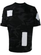 Uniform Experiment Patched Camouflage T-shirt, Men's, Size: 4, Black, Cotton