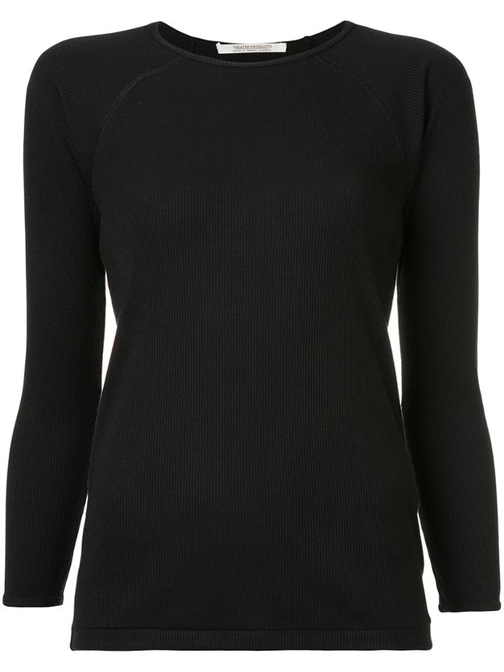 Theatre Products Ribbed Raglan T-shirt - Black
