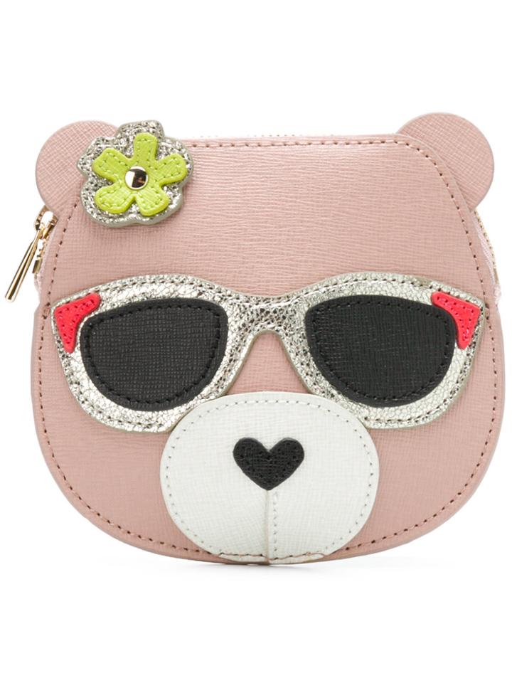 Furla Allegra Bear Coin Purse - Nude & Neutrals