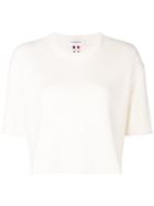Thom Browne Intarsia Stripe Boxy Tee - White