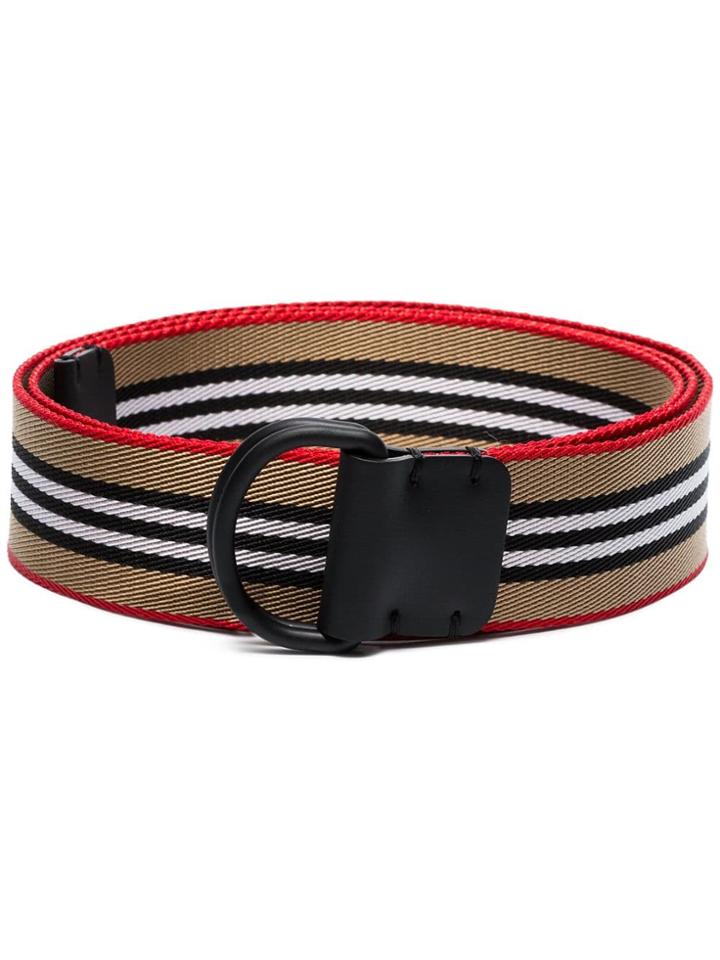 Burberry Striped Elasticated Belt - Neutrals