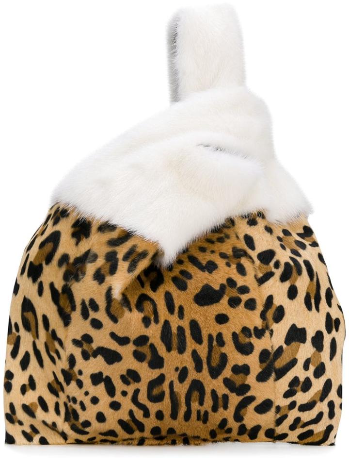 Simonetta Ravizza Furrissima Leopard Tote Bag - Brown