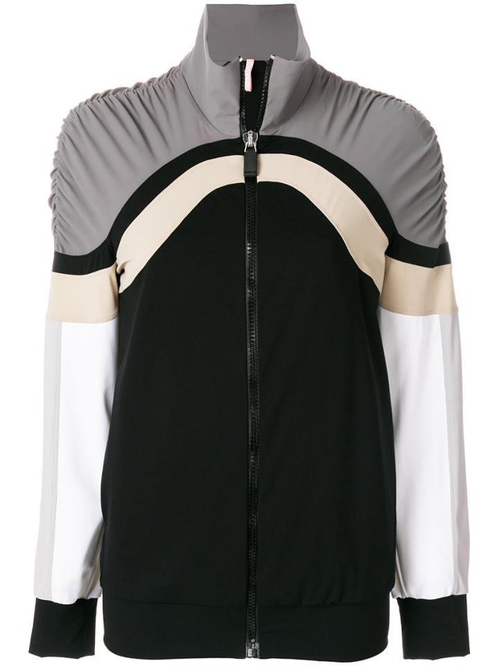 No Ka' Oi Ruched Colourblock Track Jacket - Multicolour