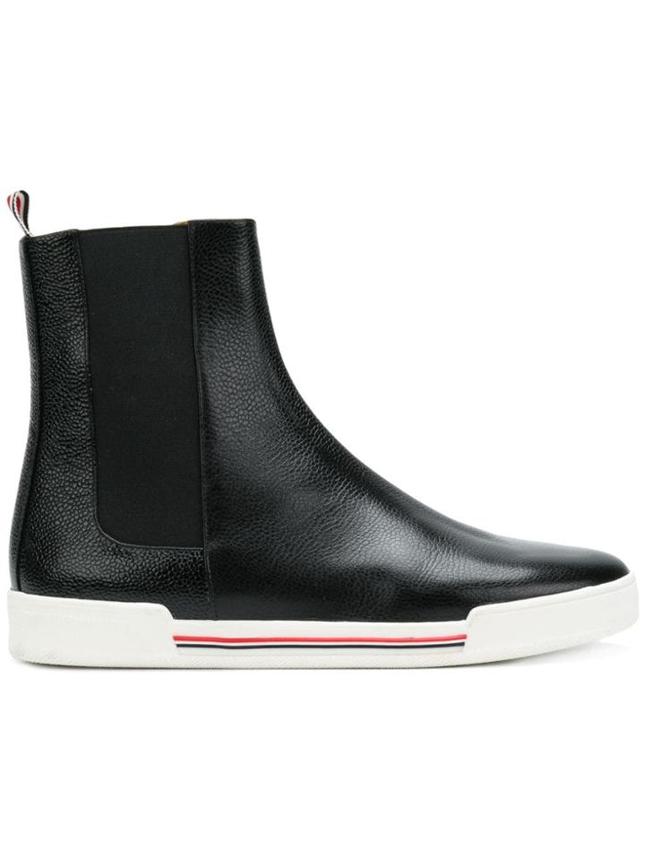 Thom Browne Pebble Grain Chelsea Sneaker - Black