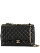 Chanel Pre-owned 1990s Jumbo Cc Chain Shoulder Bag - Black