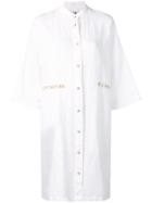 Jc De Castelbajac Vintage 1980's Shirt Dress - White