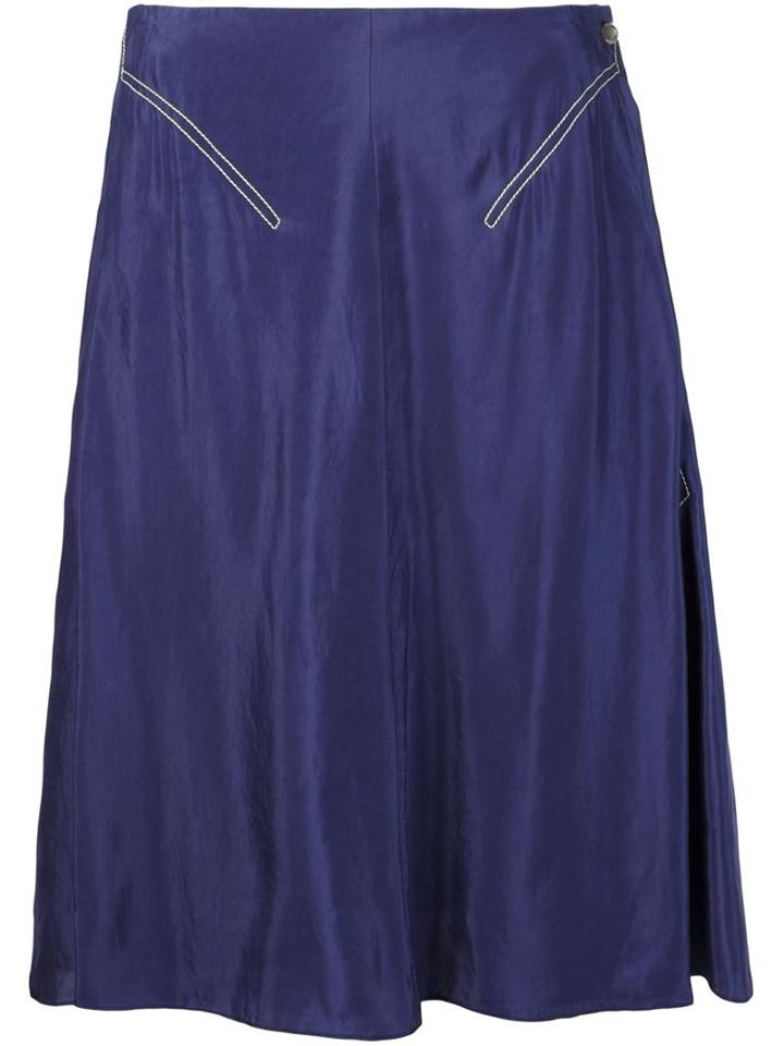 Creatures Of The Wind 'saxon' Skirt, Women's, Size: 6, Blue, Cupro