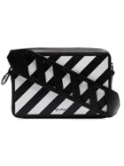 Off-white Black And White Diag Leather Belt Bag