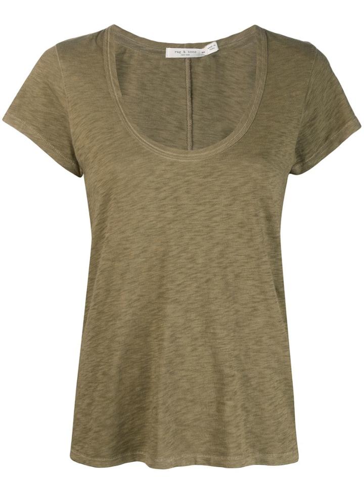 Rag & Bone Classic U-neck T-shirt - Green