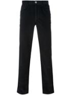 Brioni Slim-fit Trousers, Men's, Size: 40, Blue, Cotton