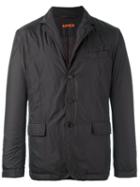 Aspesi Notched Lapel Lightweight Jacket, Men's, Size: Large, Brown, Nylon/polyester/wool