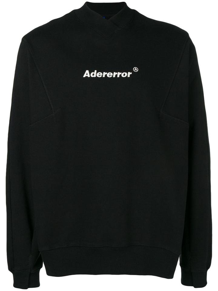 Ader Error Oversized Logo Sweater - Black
