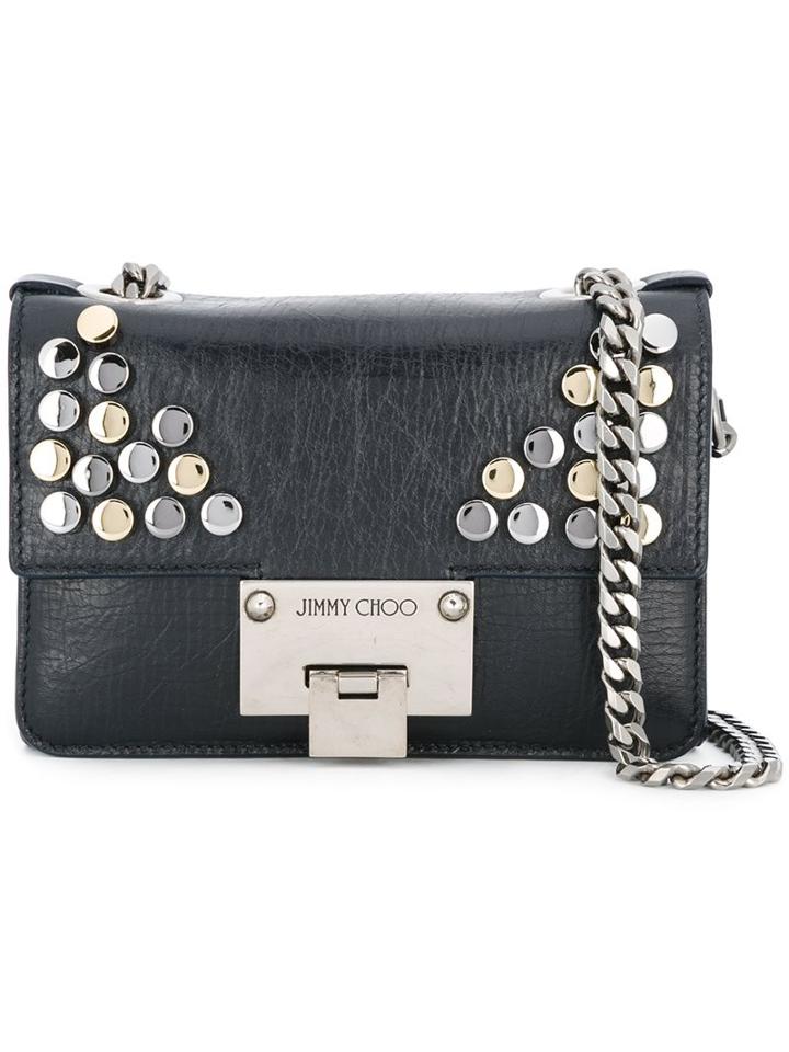 Jimmy Choo Mini Soft 'rebel' Shoulder Bag, Women's, Blue