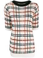 Jean Paul Gaultier Vintage Checked Knitted Top - Neutrals