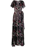 Temperley London Sequin Embellished Gown - Black