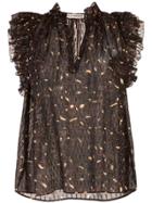 Ulla Johnson Shona Floral Print Blouse - Black
