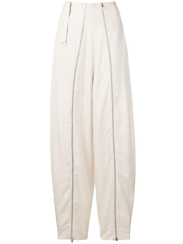 Stella Mccartney Ewa Zip Trousers - Neutrals