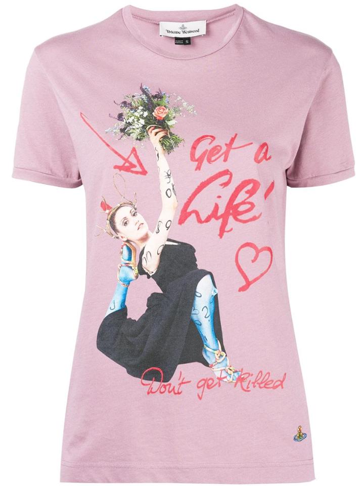 Vivienne Westwood Logo Printed T-shirt - Pink