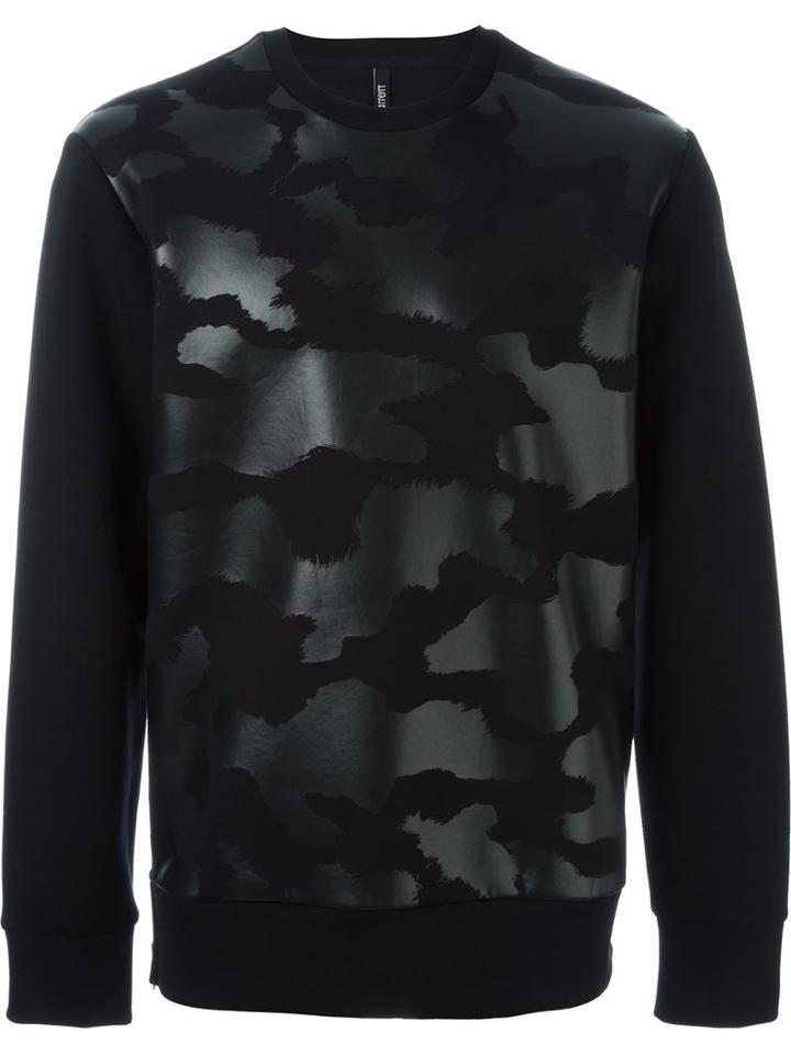 Neil Barrett Tonal Fur Effect Sweatshirt