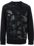 Neil Barrett Tonal Fur Effect Sweatshirt