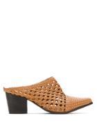 Serpui Leather Mules - Brown