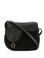 Gucci Pre-owned Mini Saddle Crossbody Bag - Black