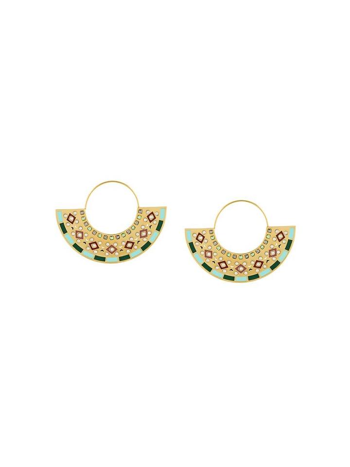 Ca & Lou 'liya' Earrings, Women's, Metallic