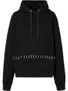 Burberry Ring-pierced Oversized Hoodie - Black