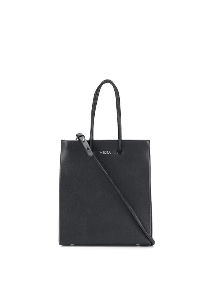 Medea Rectangular Shaped Tote - Black