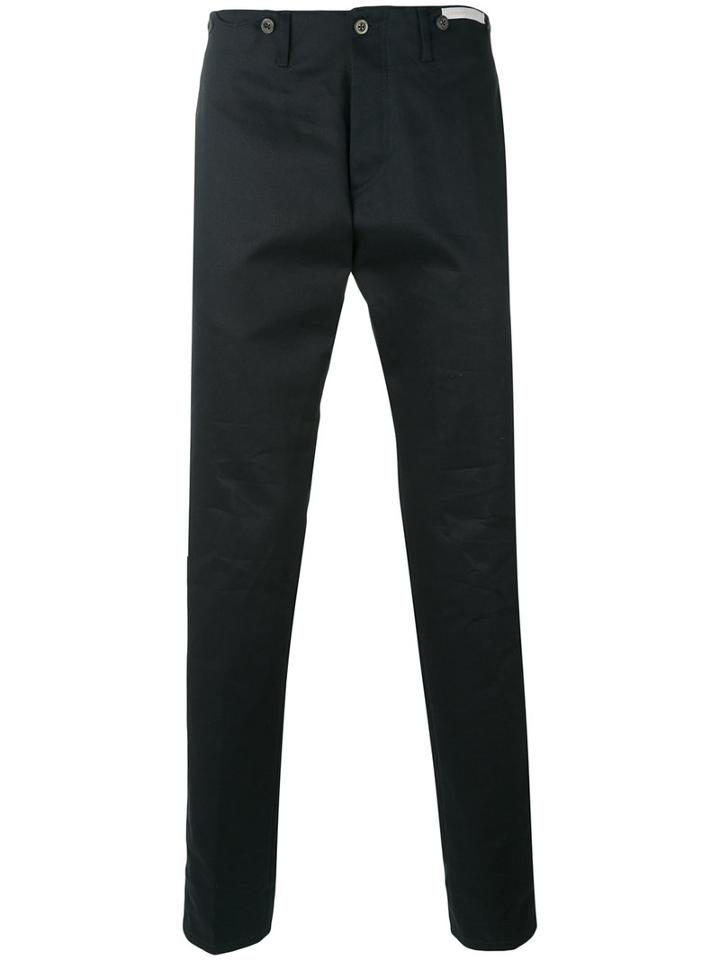 Pt01 - Marine Chino Trousers - Men - Cotton - 50, Blue, Cotton