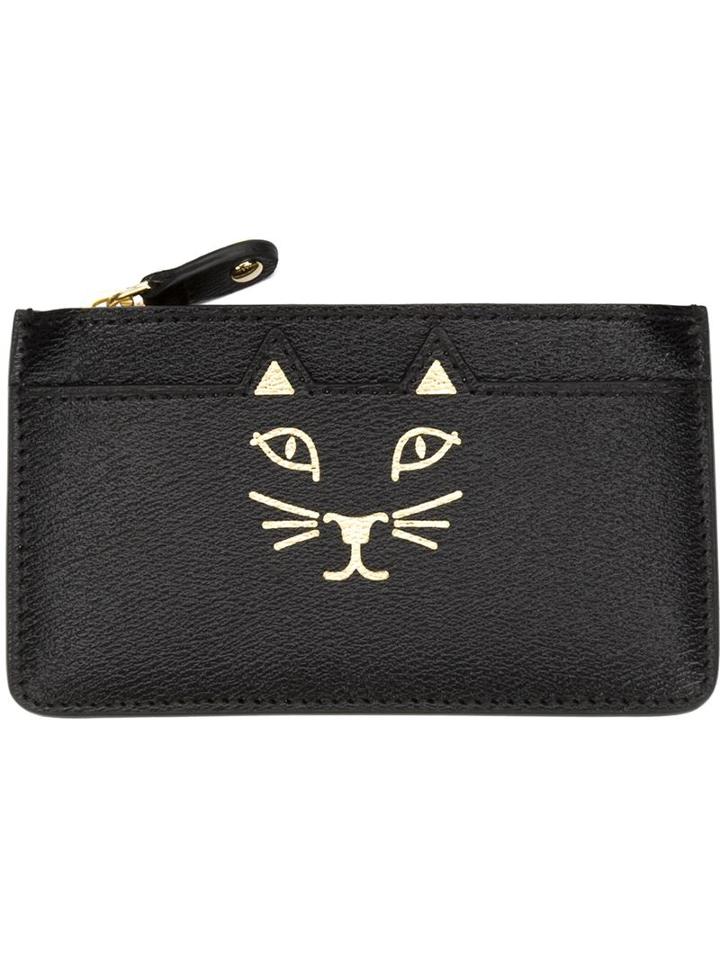 Charlotte Olympia 'feline' Purse, Women's, Black, Calf Leather